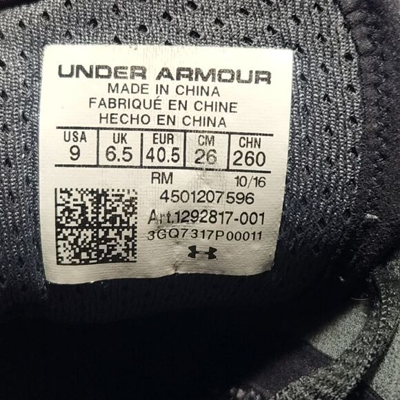 Under Armour Speedfoam Gemini 3 Women's Size 9 Black Running Shoes 1292817-001 - Picture 8 of 8